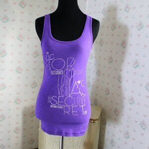 Victoria's Secret Sparkly Purple Tank Top, Small